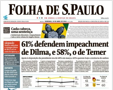 2016 04 11 Capa Folha de S. Paulo 10042016